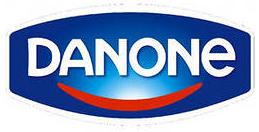 фирменный логотип фирмы Данон